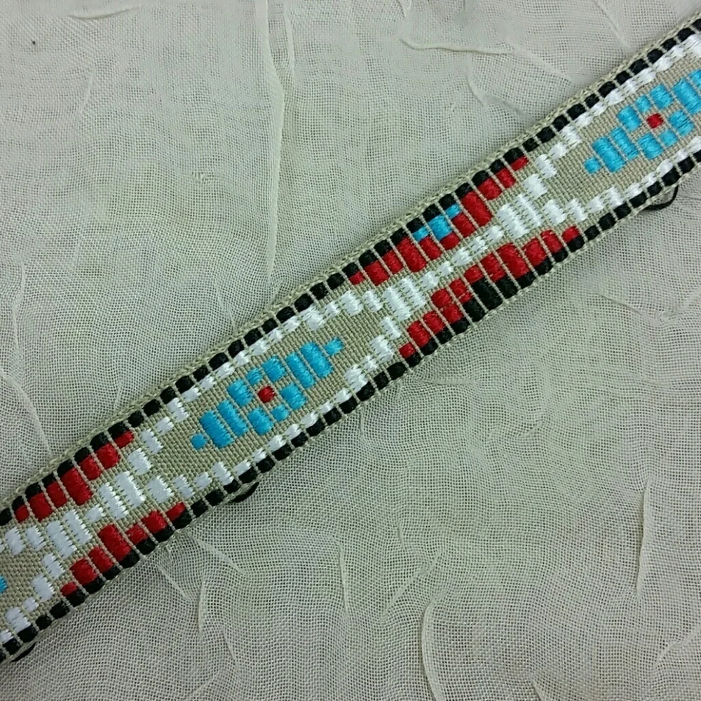 friendship bracelet red white blue black